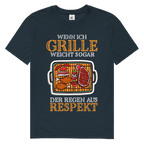Herren Premium Bio T-Shirt Wenn ich grille, weicht sogar der Regen aus Respekt