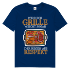 Herren Premium Bio T-Shirt Wenn ich grille, weicht sogar der Regen aus Respekt