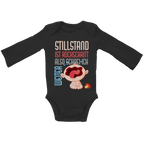 Baby Bio Bodysuite Langarm Stillstand ist Rückschritt. Also schrei ich weiter