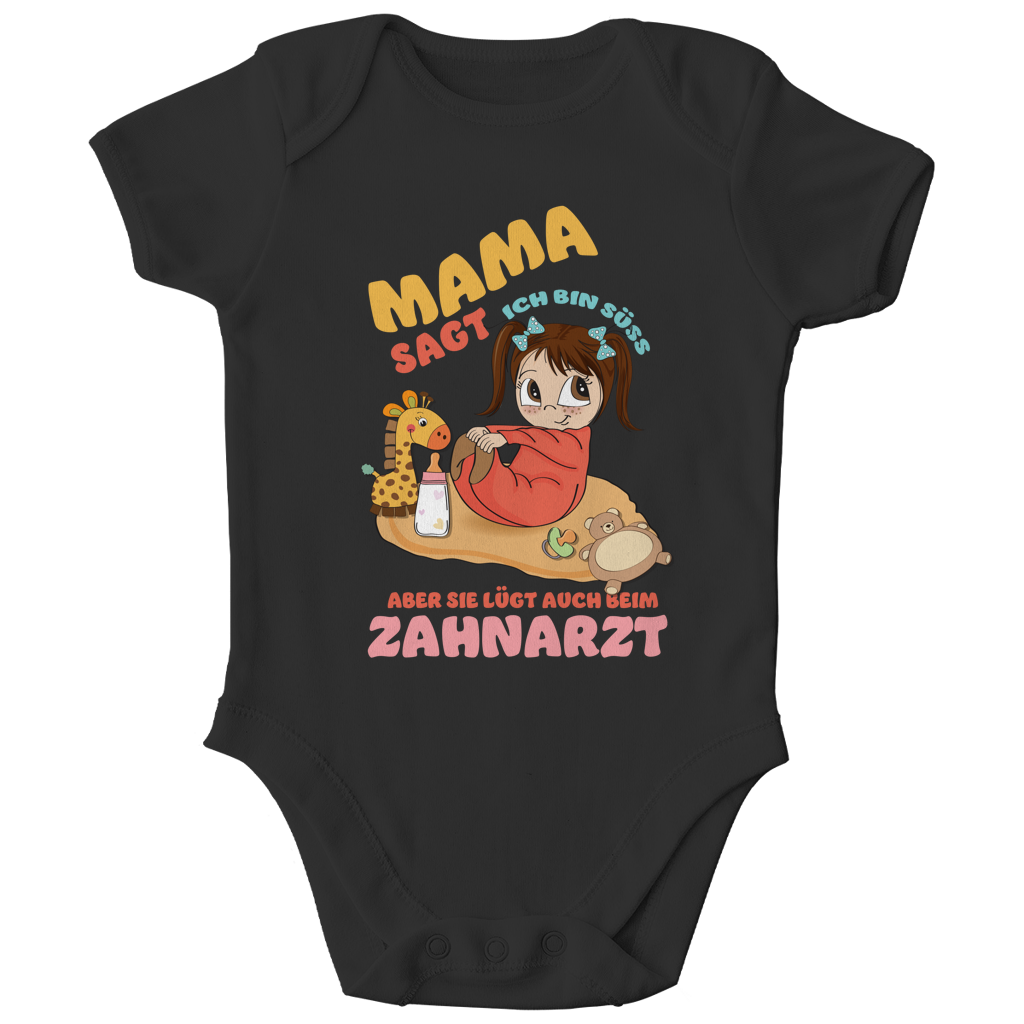 Kinder Bio Body Mama sagt, ich bin süß. Aber sie lügt auch beim Zahnarzt