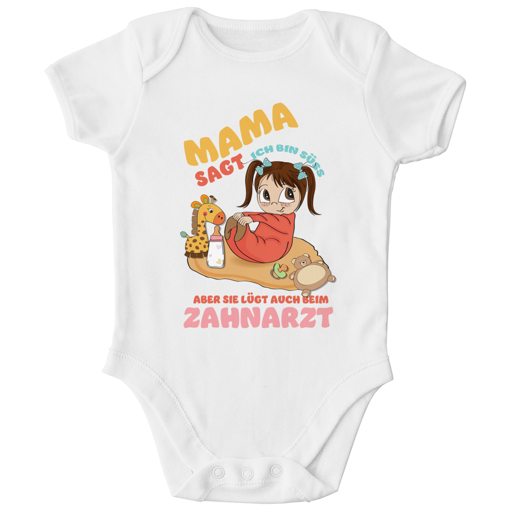 Kinder Bio Body Mama sagt, ich bin süß. Aber sie lügt auch beim Zahnarzt