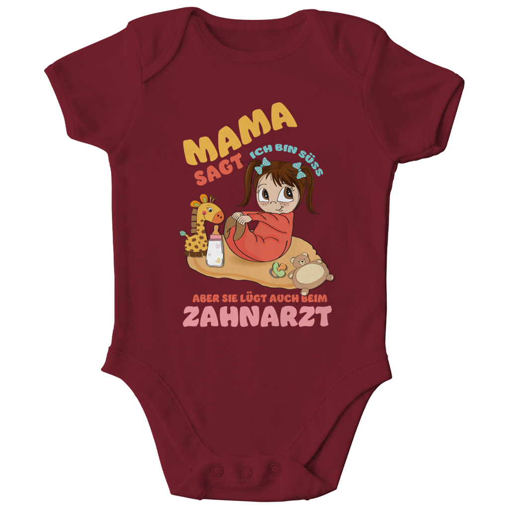 Kinder Bio Body Mama sagt, ich bin süß. Aber sie lügt auch beim Zahnarzt