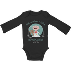 Baby Bio Bodysuite Langarm Ich weine nicht. Ich manipuliere mit Ton