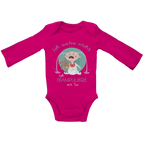 Baby Bio Bodysuite Langarm Ich weine nicht. Ich manipuliere mit Ton