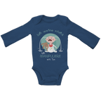 Baby Bio Bodysuite Langarm Ich weine nicht. Ich manipuliere mit Ton