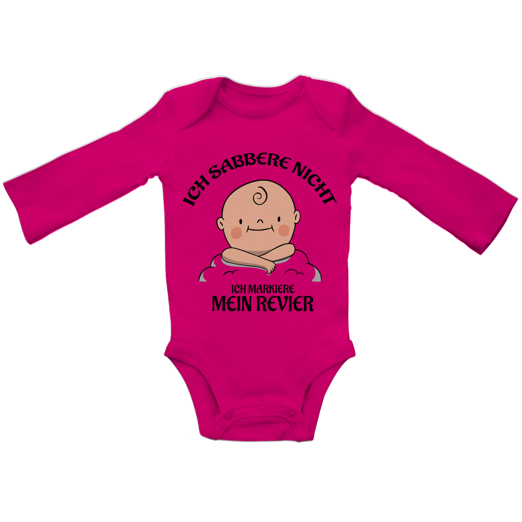 Baby Bio Bodysuite Langarm Ich sabbere nicht – ich markiere mein Revier