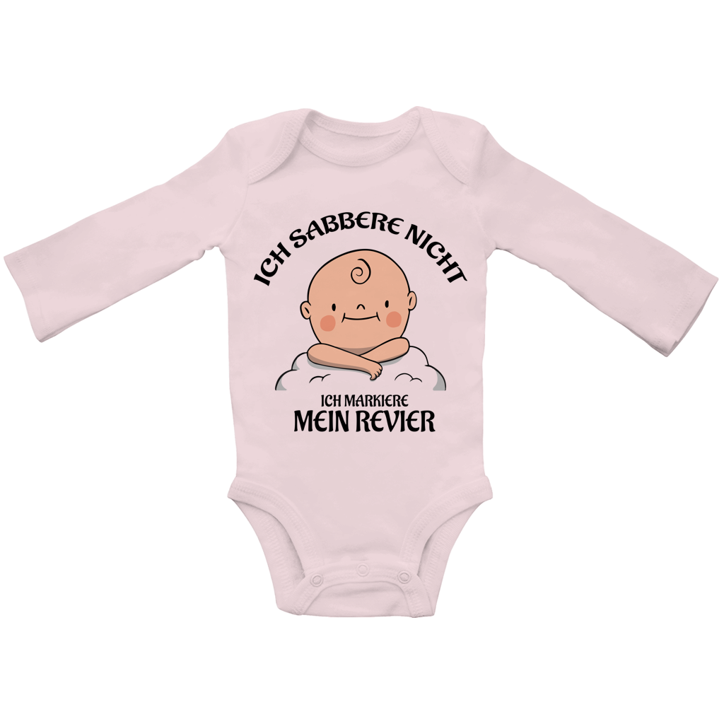 Baby Bio Bodysuite Langarm Ich sabbere nicht – ich markiere mein Revier