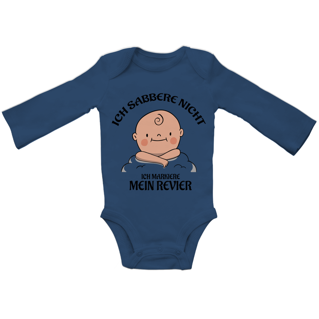Baby Bio Bodysuite Langarm Ich sabbere nicht – ich markiere mein Revier