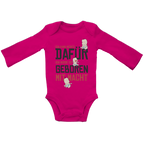 Baby Bio Bodysuite Langarm Ich kann nichts dafür. Ich wurde so geboren – mit Macht