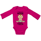 Baby Bio Bodysuite Langarm Ich bin nicht müde. Ich bin fertig mit euch