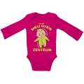 Baby Bio Bodysuite Langarm Ich bin neu hier Aber trotzdem schon das Zentrum