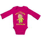 Baby Bio Bodysuite Langarm Ich bin neu hier Aber trotzdem schon das Zentrum
