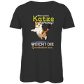 Damen Premium Bio T-Shirt Wenn meine Katze springt, weicht die Gravitation aus