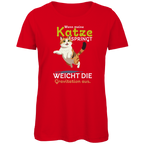 Damen Premium Bio T-Shirt Wenn meine Katze springt, weicht die Gravitation aus