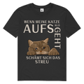 Herren Premium Bio T-Shirt Wenn meine Katze aufs Klo geht, schämt sich das Streu