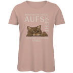 Damen Premium Bio T-Shirt Wenn meine Katze aufs Klo geht, schämt sich das Streu
