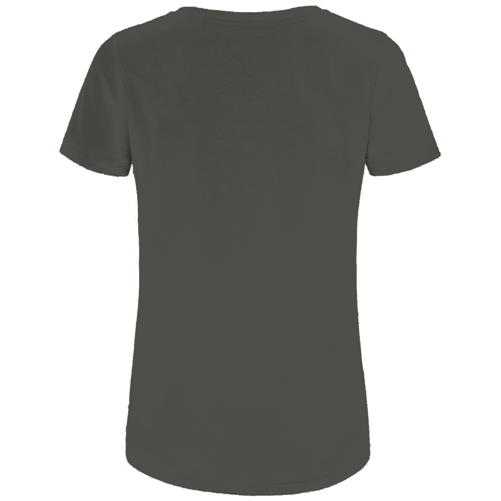 Damen Premium Bio T-Shirt Wenn meine Katze aufs Klo geht, schämt sich das Streu
