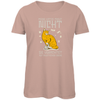 Damen Premium Bio T-Shirt Meine Katze miaut nicht. Sie verachtet auf akustischer Ebene