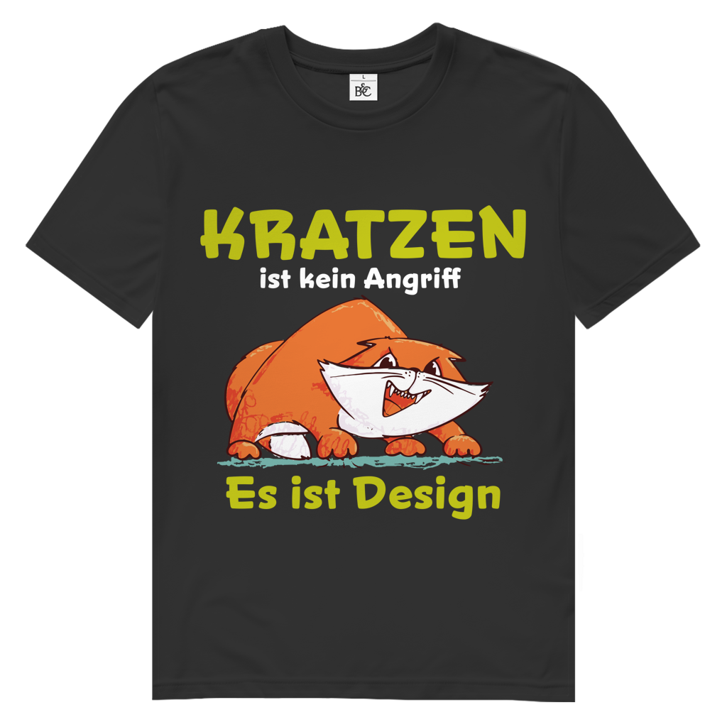 Herren Premium Bio T-Shirt Kratzen ist kein Angriff. Es ist Design