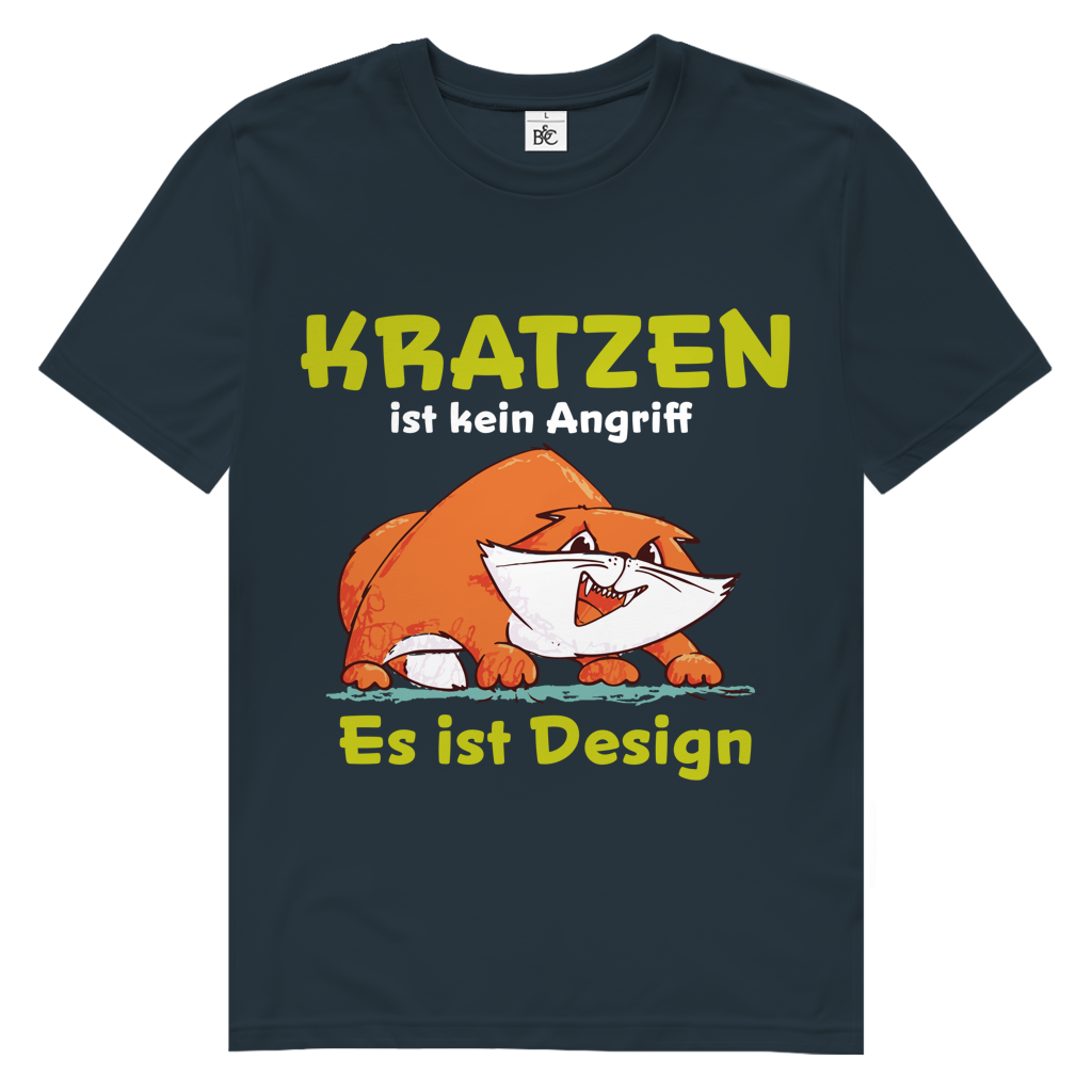Herren Premium Bio T-Shirt Kratzen ist kein Angriff. Es ist Design
