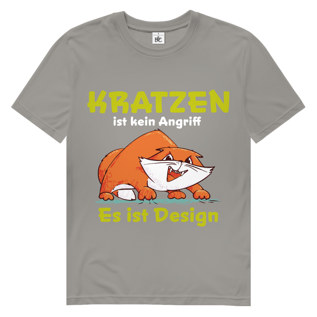 Herren Premium Bio T-Shirt Kratzen ist kein Angriff. Es ist Design