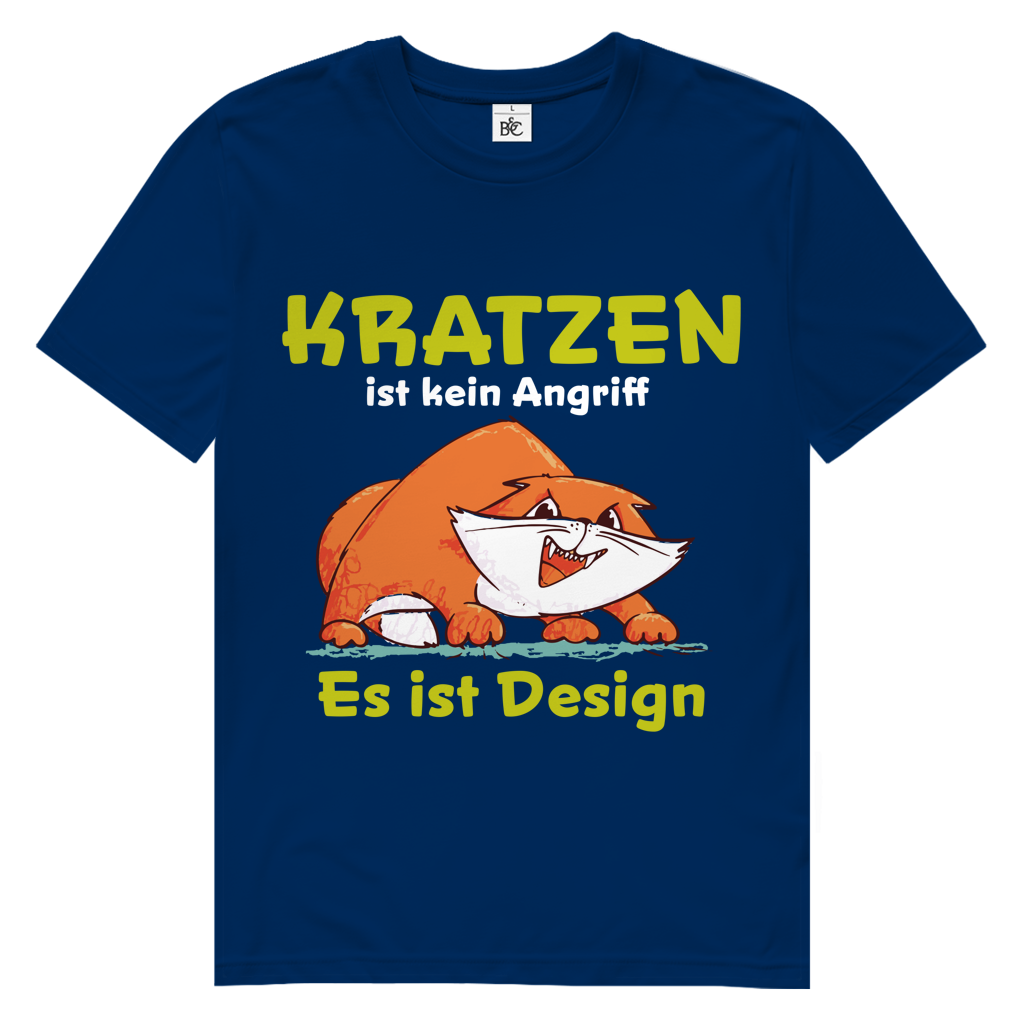 Herren Premium Bio T-Shirt Kratzen ist kein Angriff. Es ist Design