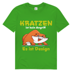 Herren Premium Bio T-Shirt Kratzen ist kein Angriff. Es ist Design