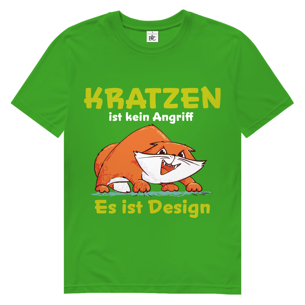 Herren Premium Bio T-Shirt Kratzen ist kein Angriff. Es ist Design