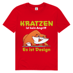 Herren Premium Bio T-Shirt Kratzen ist kein Angriff. Es ist Design