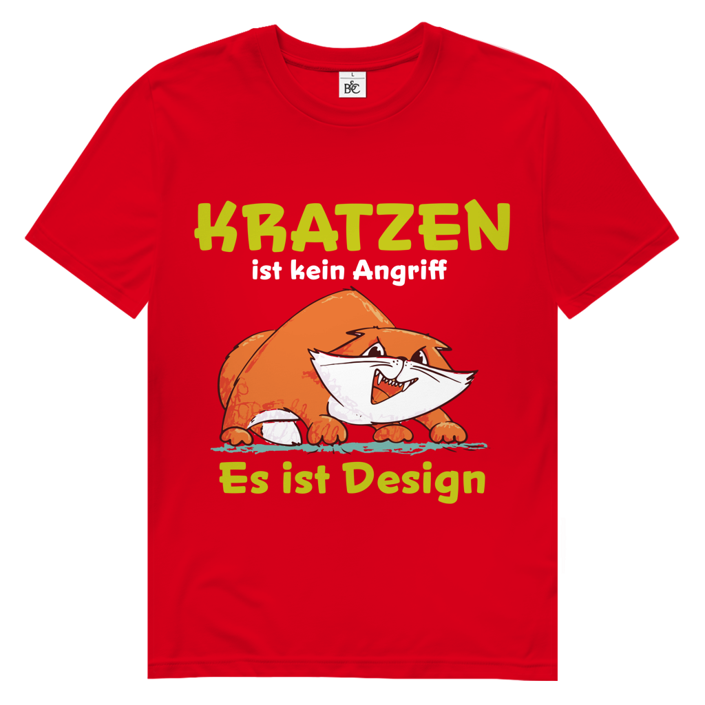 Herren Premium Bio T-Shirt Kratzen ist kein Angriff. Es ist Design