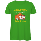 Damen Premium Bio T-Shirt Kratzen ist kein Angriff. Es ist Design