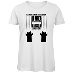 Damen Premium Bio T-Shirt Ich habe einen Kratzbaum. Und Selbstachtung. Beides zerstört