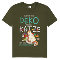 Herren Premium Bio T-Shirt Ich bin nur Deko. Meine Katze ist das Hauptprogramm