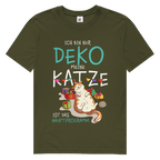 Herren Premium Bio T-Shirt Ich bin nur Deko. Meine Katze ist das Hauptprogramm
