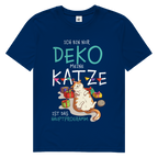 Herren Premium Bio T-Shirt Ich bin nur Deko. Meine Katze ist das Hauptprogramm