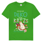 Herren Premium Bio T-Shirt Ich bin nur Deko. Meine Katze ist das Hauptprogramm