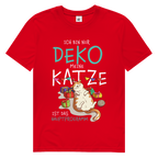 Herren Premium Bio T-Shirt Ich bin nur Deko. Meine Katze ist das Hauptprogramm