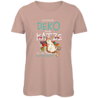 Damen Premium Bio T-Shirt Ich bin nur Deko. Meine Katze ist das Hauptprogramm