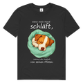 Herren Premium Bio T-Shirt Wenn mein Hund schläft, träumt der Asphalt von seinen Pfoten