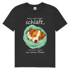 Herren Premium Bio T-Shirt Wenn mein Hund schläft, träumt der Asphalt von seinen Pfoten