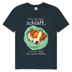 Herren Premium Bio T-Shirt Wenn mein Hund schläft, träumt der Asphalt von seinen Pfoten
