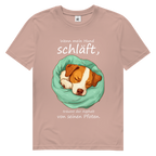 Herren Premium Bio T-Shirt Wenn mein Hund schläft, träumt der Asphalt von seinen Pfoten