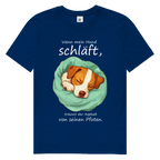 Herren Premium Bio T-Shirt Wenn mein Hund schläft, träumt der Asphalt von seinen Pfoten