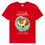 Herren Premium Bio T-Shirt Wenn mein Hund schläft, träumt der Asphalt von seinen Pfoten