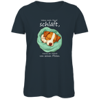 Damen Premium Bio T-Shirt Wenn mein Hund schläft, träumt der Asphalt von seinen Pfoten