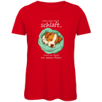 Damen Premium Bio T-Shirt Wenn mein Hund schläft, träumt der Asphalt von seinen Pfoten