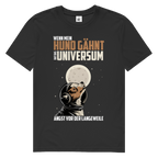 Herren Premium Bio T-Shirt Wenn mein Hund gähnt, hat das Universum Angst vor der Langew
