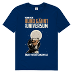 Herren Premium Bio T-Shirt Wenn mein Hund gähnt, hat das Universum Angst vor der Langew