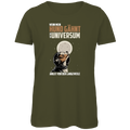 Damen Premium Bio T-Shirt Wenn mein Hund gähnt, hat das Universum Angst vor der Langew