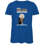 Damen Premium Bio T-Shirt Wenn mein Hund gähnt, hat das Universum Angst vor der Langew